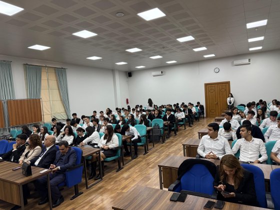 APFM üzvlərinin Milli Aviasiya Akademiyası tələbələri ilə görüşü baş tutub